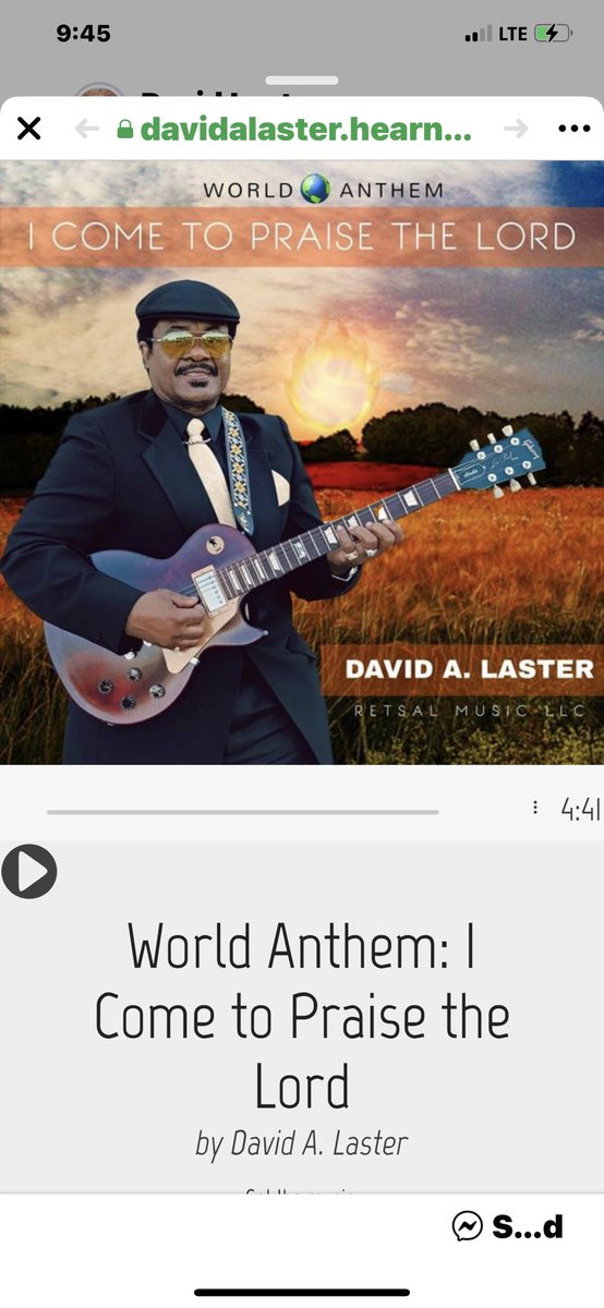 DavidLaster8's tweet image. davidalaster.hearnow.com  The one stop easy shop. Download David A Laster world anthem today