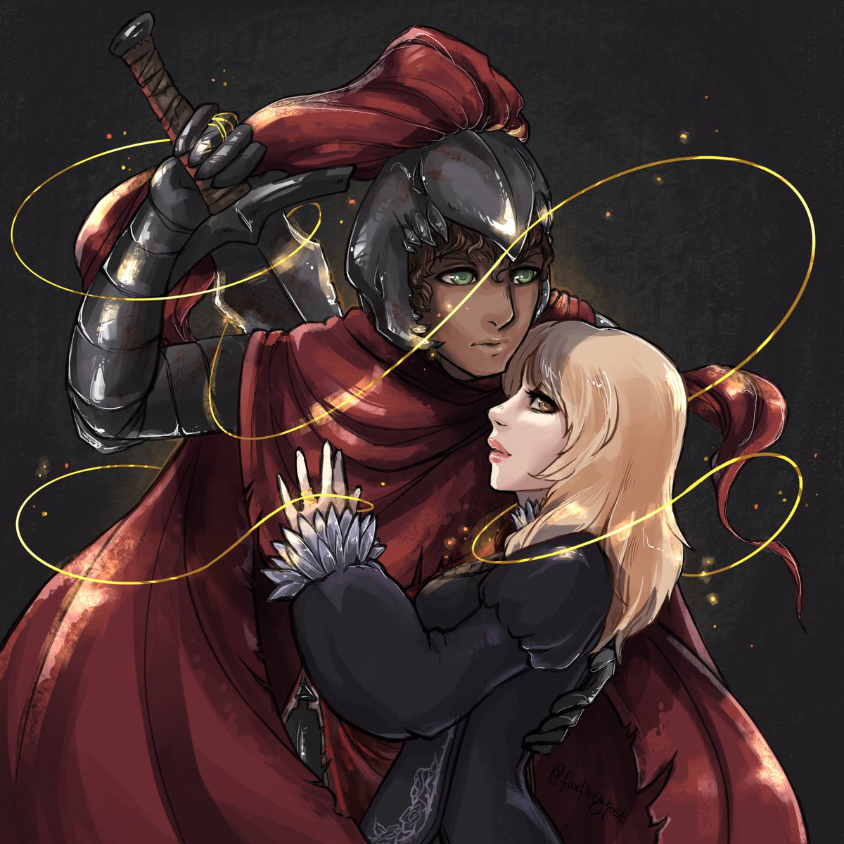 FoxfireGhost's tweet photo. Birthday present for one of my best friends in the world, who I'm lucky enough to get to write characters with all the time! https://t.co/LpLYoZxl7V
