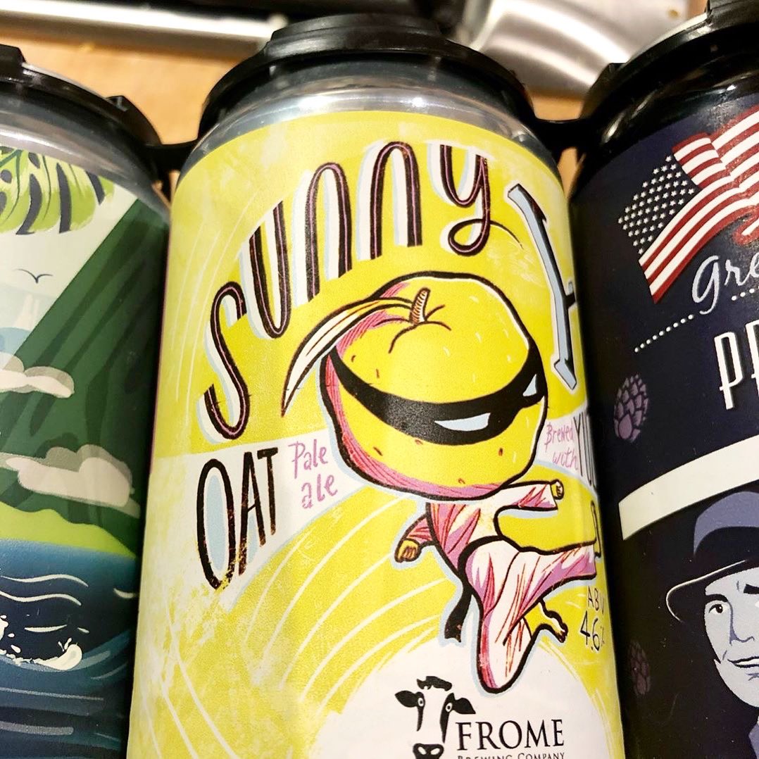 ☀️ Sunny Y is in the Frome Brew beer webshop right now ready to brighten any day of the week. So if you’re seasonally affected then grab your slice of the sunshine. Available in cans &amp; 9 pint mini-keg. #fromebrewingcompany ☀️ fromebrewingcompany.com/collections/al…