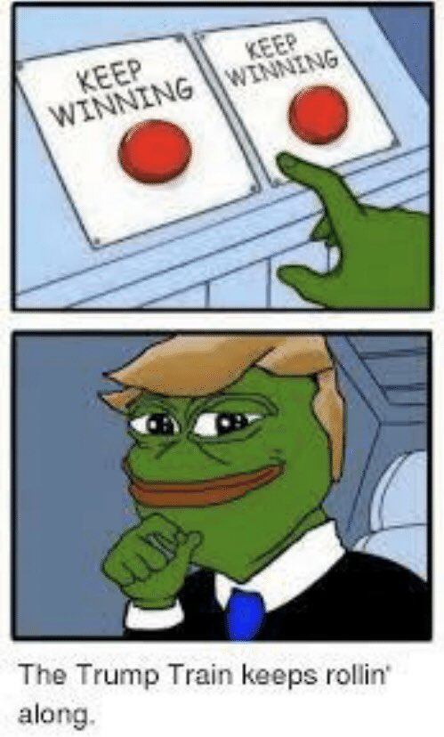 trugrind's tweet image. We need to make sure we show those libs we mean business. Write Trump in when you go vote for senate! You just can’t stop the #TrumpTrain baby! #Trump2020 #WriteTrumpIn #TrumpForSenate #Winning