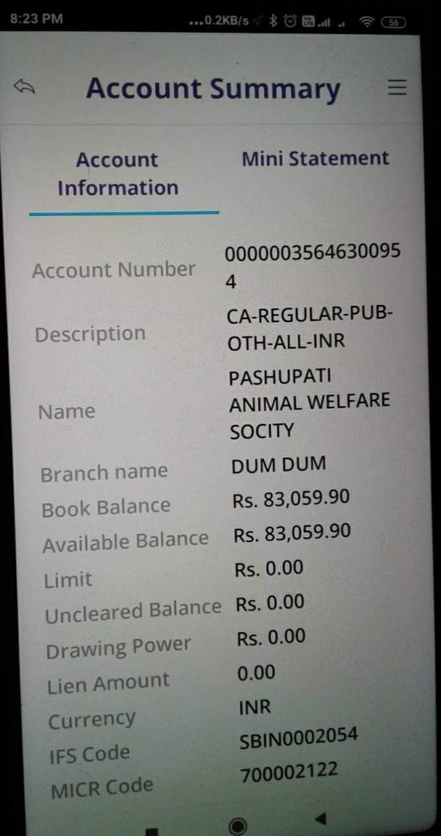 pawsdumdum's tweet photo. [PAWS transparency]

Donation to PAWS can be done in 5 ways, visit https://t.co/CHBPRKkc0D for details

As on today, bank balance Rs. 83,000 which came up from 12,000 on 26/11. Much grateful to the kind people who jumped to the rescue of PAWS. Rs.71,000 received within 

+ https://t.co/S24dhB3rwV