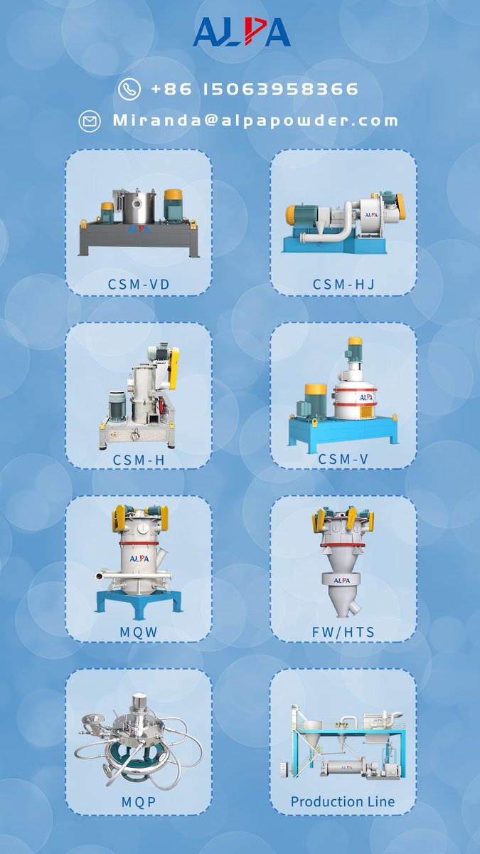 info@alpapowder.com (@alpapowder) on Twitter photo If you need grinding and classifying mills,please contact me ~
WhatsApp: +86 155063958366
E-mail: miranda@alpapowder.com
#alpapowder #grinding #classifying #coating #machine #modification If you need grinding and classifying mills,please contact me ~
WhatsApp: +86 155063958366
E-mail: miranda@alpapowder.com
#alpapowder #grinding #classifying #coating #machine #modification