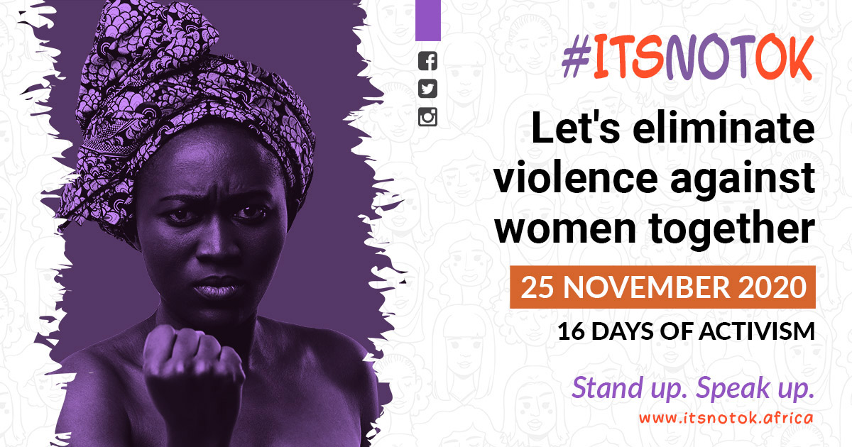 ACT NOW! BE THE CHANGE! #ITSNOTOK acknowledges that we are all responsible for the fabric and ideology of our society! Join our webinar on 10 December and find out how #SouthAfrican business leaders are taking a stand against #GBVF. Register here: bit.ly/3fsVI0n #endgbvf