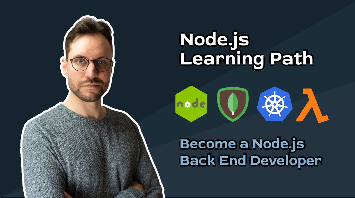 Node.js Learning Path Master these topics, and you'll be ready to take on your first job as a Node.js Back End Developer!Let's go through them 