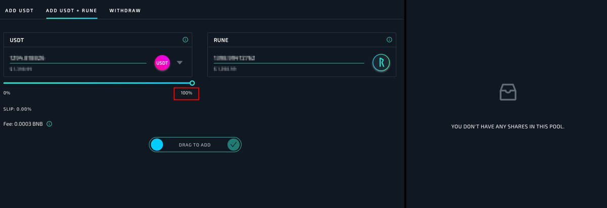 100% in with the $RUNE / $USDT pool. Buying parts for my 🚀🚀🚀