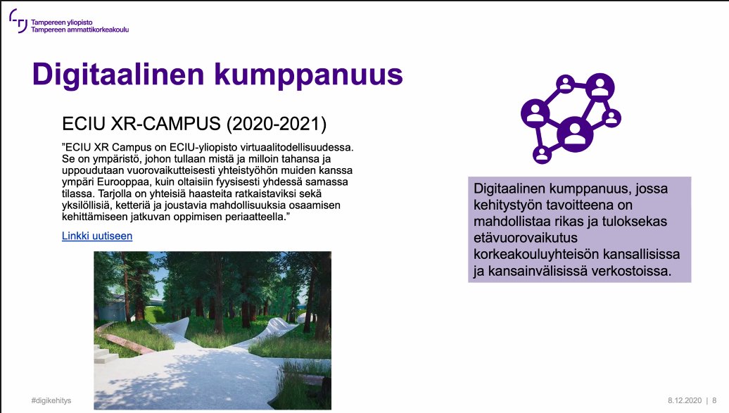 tuni_tlc's tweet photo. Virtuaalinen oppimisympäristö innostaa kohtaamaan ja oppimaan yli kaikkien rajojen #XRcampus #VR #diginviemää #tuni_tlc #korkeakouluyhteisö https://t.co/TakwYJQa1L
