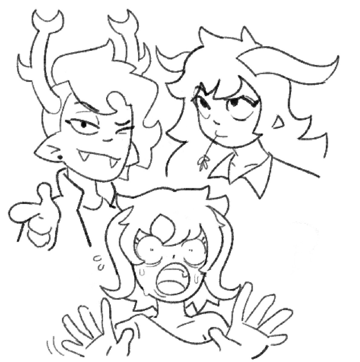 Coupla Hiveswap gal doodles. 