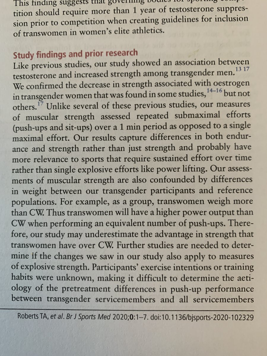 The other point, made in the paper, is that for push-ups, a body weight exercise, the TW are heavier than CW, so when they do say 33% more push-ups in 1 minute (Yr 2), the power output difference is even greater than the number suggests. As noted in the discussion of the paper: