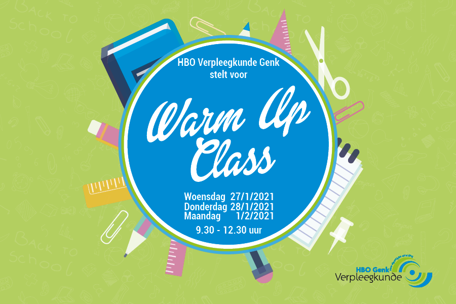 HBOGenk's tweet photo. Goed voorbereid starten aan je opleiding in februari 2021? Schrijf je dan in voor één of meerdere van onze sessies tijdens de #WarmUpClasses @HBOGenk https://t.co/2omoOFgNkR https://t.co/60bWTFRHlr