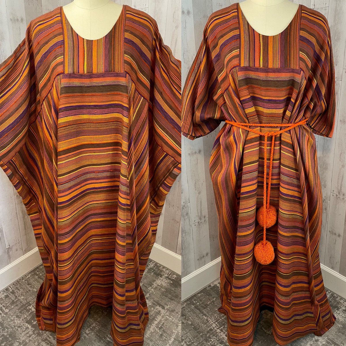 InnerGoddessss's tweet photo. 🌈Delight your inner hippie with this c1970s tapestry caftan!  #1960s #1970s #tapestry #caftan #vintagecaftan #vintagekaftan #burningman #hippiedress #festivaldress #1970sfashion #maxidress #crushedvelvet #1970sdress #aline #festivaldress ##vintageandvelvetclothing  #orange https://t.co/bPaHYPljgd