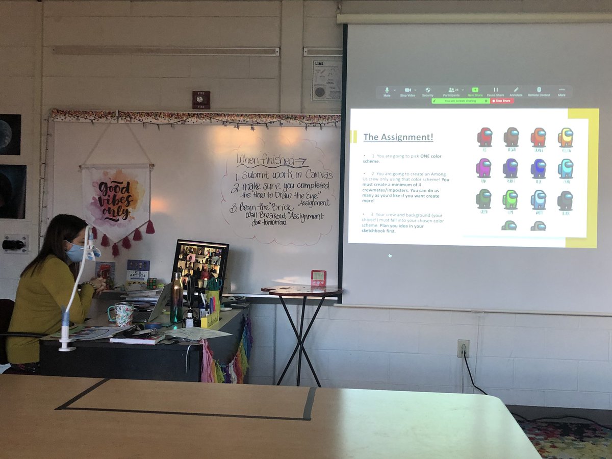 MelindaHodgkiss's tweet photo. Art is Among Us! Students in Mrs. Cox’s class studied color schemes by designing their own Among Us crew and backgrounds. @SMSIWCS @IWCSchools #AmongUs #PantherSharp https://t.co/AElBCuttAr
