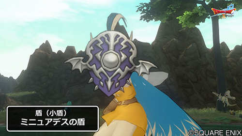 ドラゴンクエストx 公式 Ver5 4 盾 ミニュアデスの盾 大盾 不落の大盾 レシピは 砂の都ファラザード にやってくる レシピ屋モルザ さんで売られます Dq10 Dqxtv