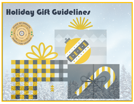 INInspectorGen's tweet photo. 'Tis the season...to be ethical. Have questions about gifts during this holiday season? Check out our ethics guide for the holiday season: https://t.co/vVZgktKQy6 https://t.co/aYI8ZifY9J