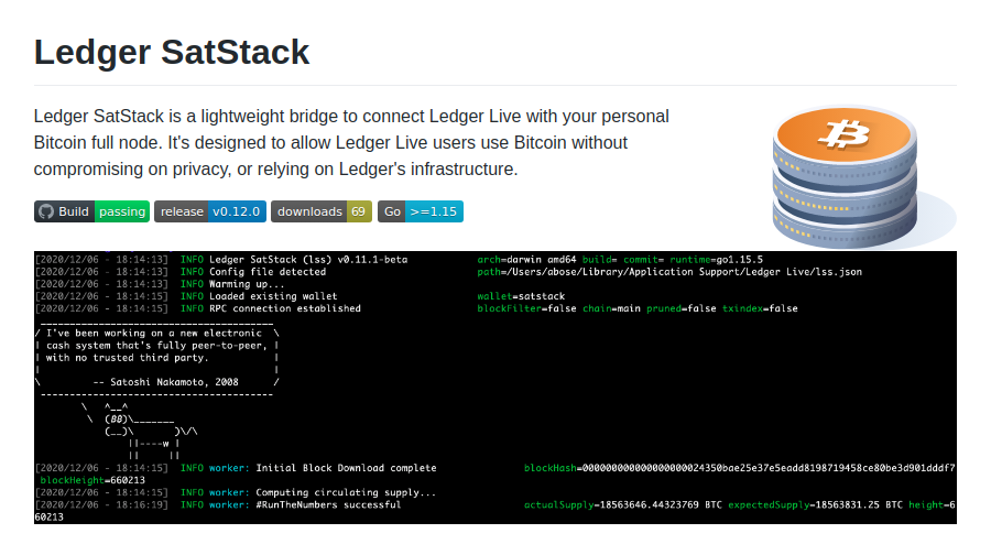 Charles Guillemet on Twitter: "🚨Bitcoin full node is now available on  @Ledger Live 🚨 It's now possible to have - the security of Ledger Nano  devices - the great UX of Ledger