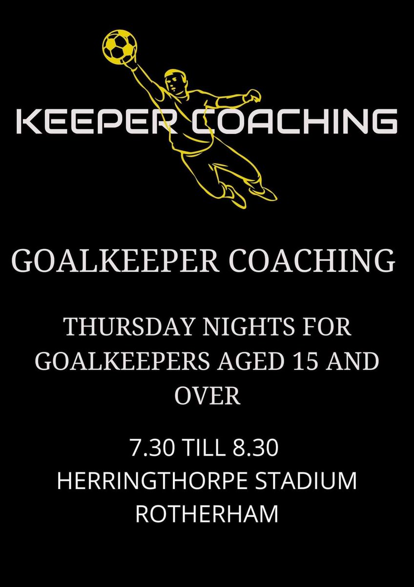 CoachingKeeper's tweet image. #rotherham #sheffield #doncasterisgreat #barnsley #ChesterfieldFC