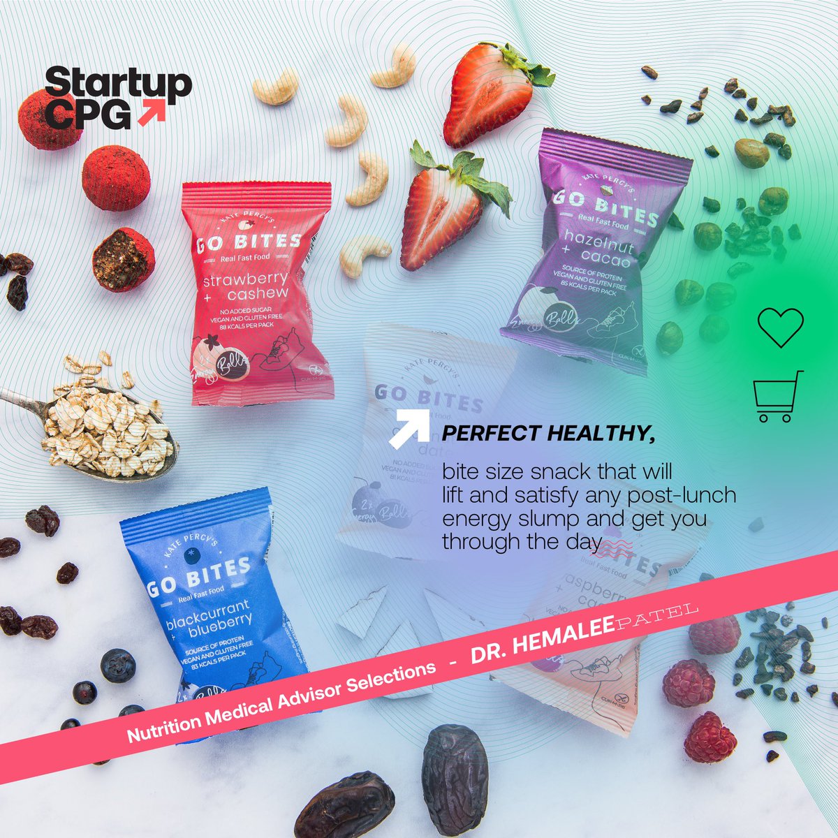 katepercys's tweet photo. Whoop! Super chuffed that #KatePercysGoBites are a Nutrition Winner by US-based #startupcpg Medical Advisor @drhemalee 💕💕 “ ...perfect, healthy bite-size snack that will lift and satisfy any post-lunch energy slump and get you through the day!”
#katepercys #Vegan #plantbased https://t.co/uyDDZOBMJJ