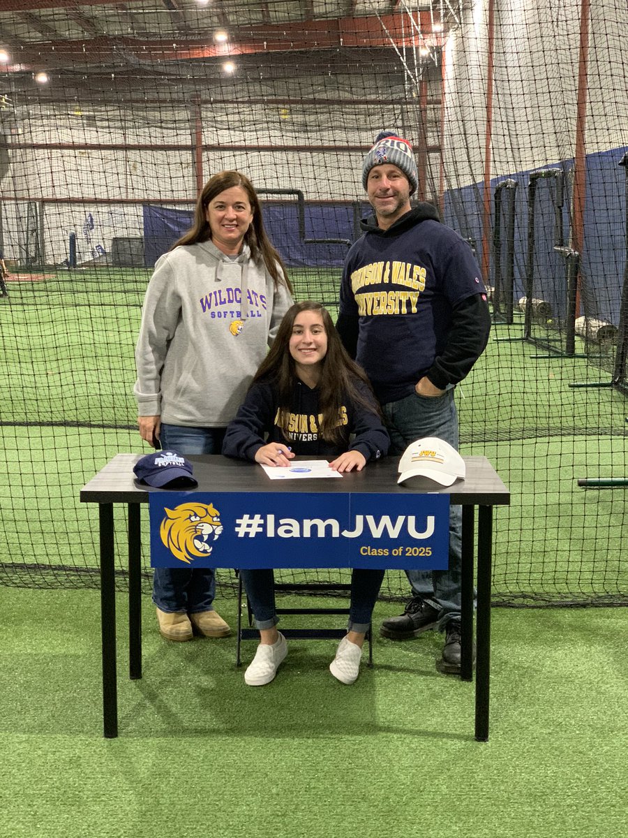 CoachKatieH's tweet photo. Congratulations to Gabby Colace on her commitment to play softball at Johnson and Wales University! They got a great leader, player, and teammate. Well deserved! Thank you for letting me take part in your big day! @gabbyycolace https://t.co/FUnp9hLMeX