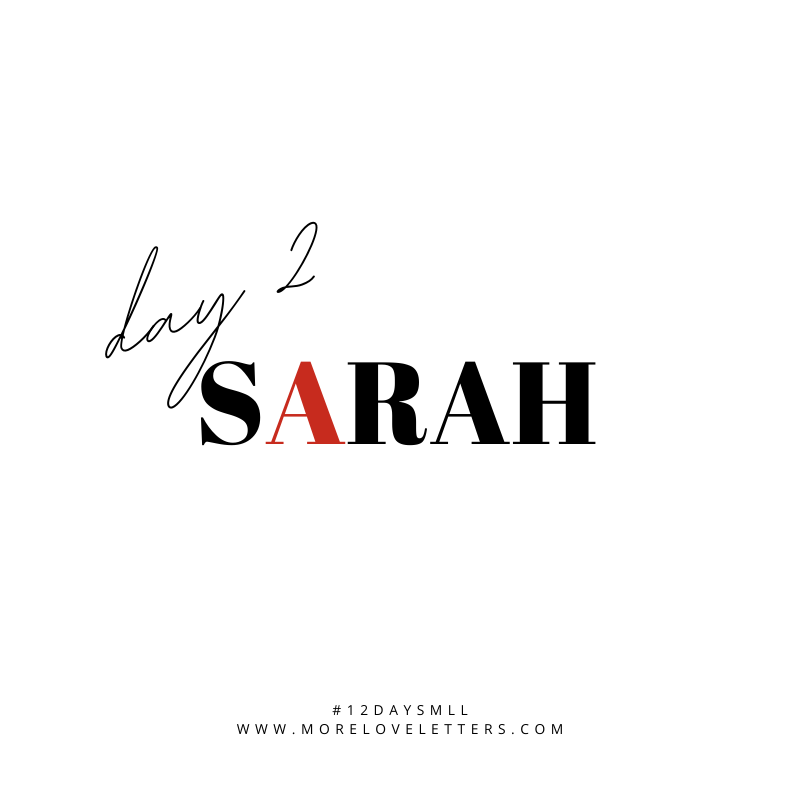 Day 02 // And on the second day of the 12 Days of Letter writing...We meet Sarah. 🖤  buff.ly/33KhiZN