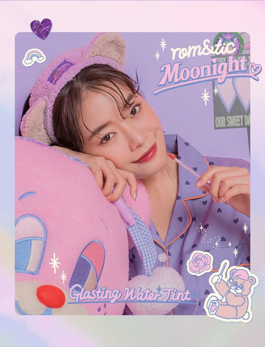 parnshop2's tweet photo. #พร้อมส่ง🧸 Rom&amp;nd x #Neonmoon

🌙 Rom&amp;ntic Moonlight Glasting Water Tint

คอลเล็กชั่น Moonight มาในแพ็คเกจสีม่วงใส ประกายกากเพชร คิ้วท์สุดๆ พร้อมตัวการ์ตูน

✨Price 280.-

#Romand #HowtoPerfect #คสอเกาหลี #ส่งต่อ #ใช้ดีบอกต่อ #howtobeauty https://t.co/H6F6SF9x1r