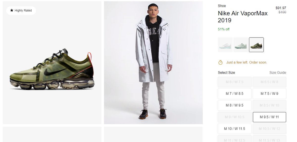 air vapormax 2019 olive flak