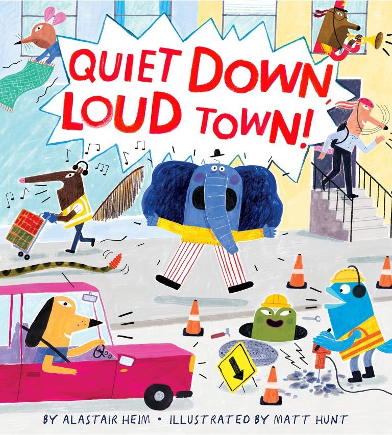 alastairheim's tweet image. HONK, HONK, HONK!!!

YAY, YAY, YAY!!!

#QuietDownLoudTown drops today!!!

A huge thanks to illustrator Matt Hunt and everyone who made this book possible @KSonnack @GenevieveVerte @HMHKids 

Order a copy from your favorite book retailer here:  alastairheim.com/books#/quiet-d…