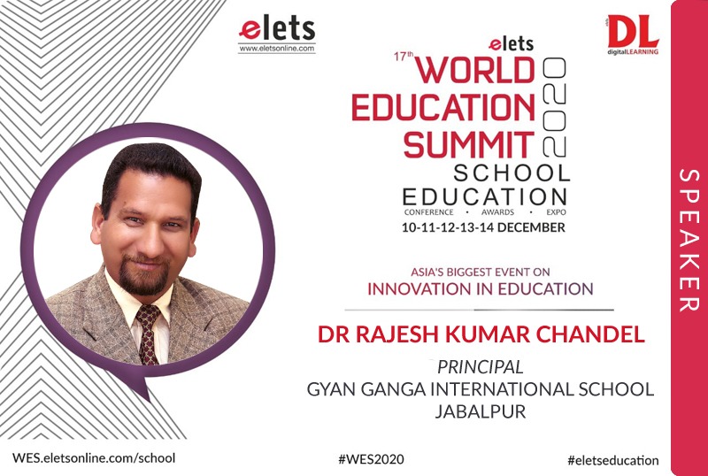 dl_magazine's tweet photo. We are delighted to announce @rajeshchandel, Principal, @gyangangajbp, Jabalpur will join as a Speaker at 17th World Education Summit &amp; Awards 2020 on 10th-14th December.

To attend: https://t.co/5UPtTFbxiF

Please visit: https://t.co/hNO8vjNk6V

#WES2020 https://t.co/6YB07cnyOQ