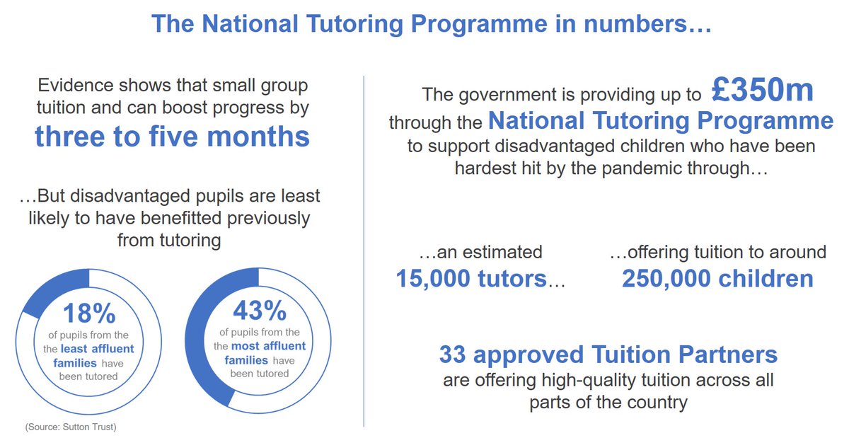 Department for Education tweet media