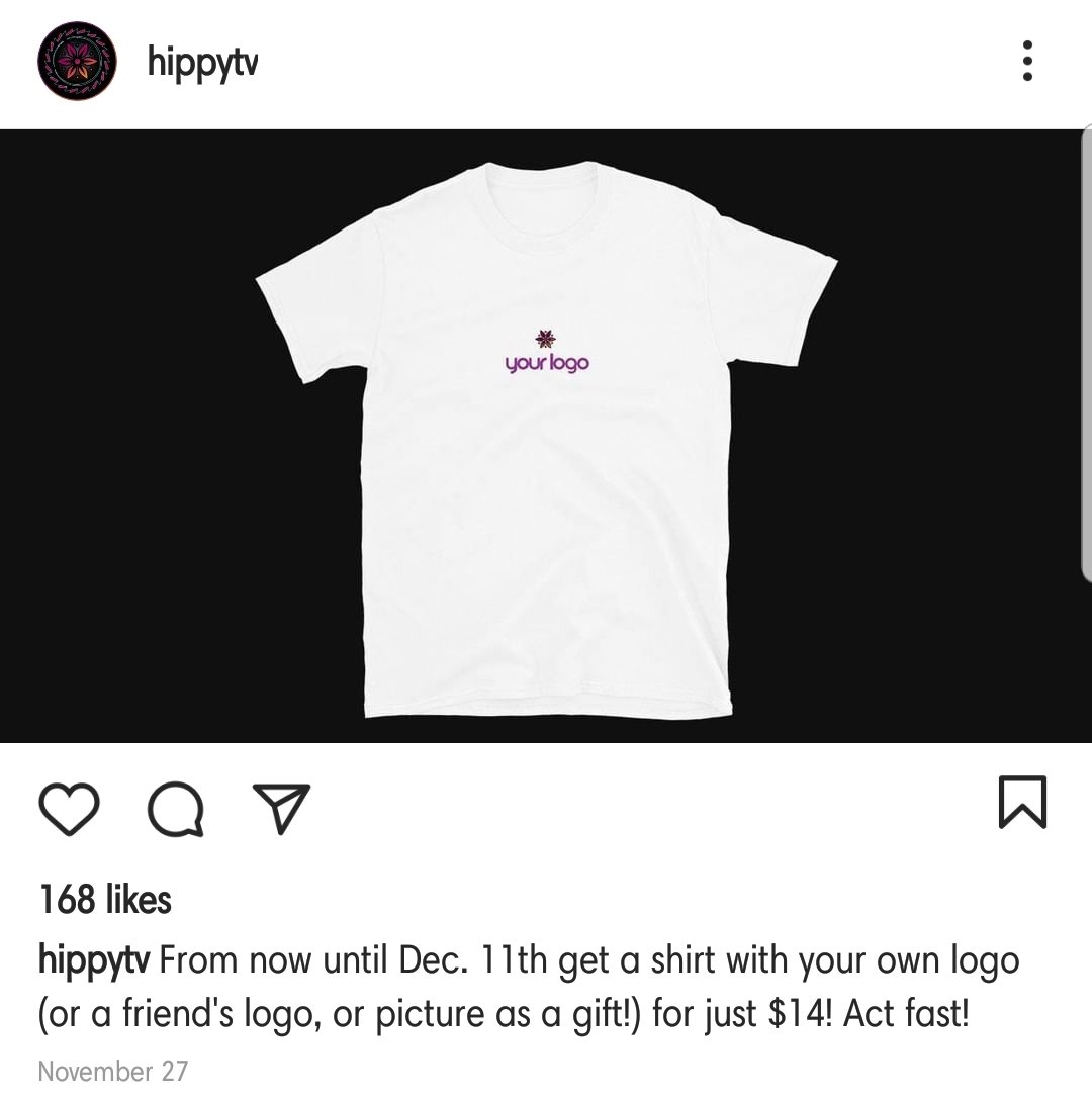 HippyApparel's tweet image. 👀

Still a few days left to get your logo, a friend's logo, or a picture on a custom shirt for just $14!

hippy.tv/shop/everythin…