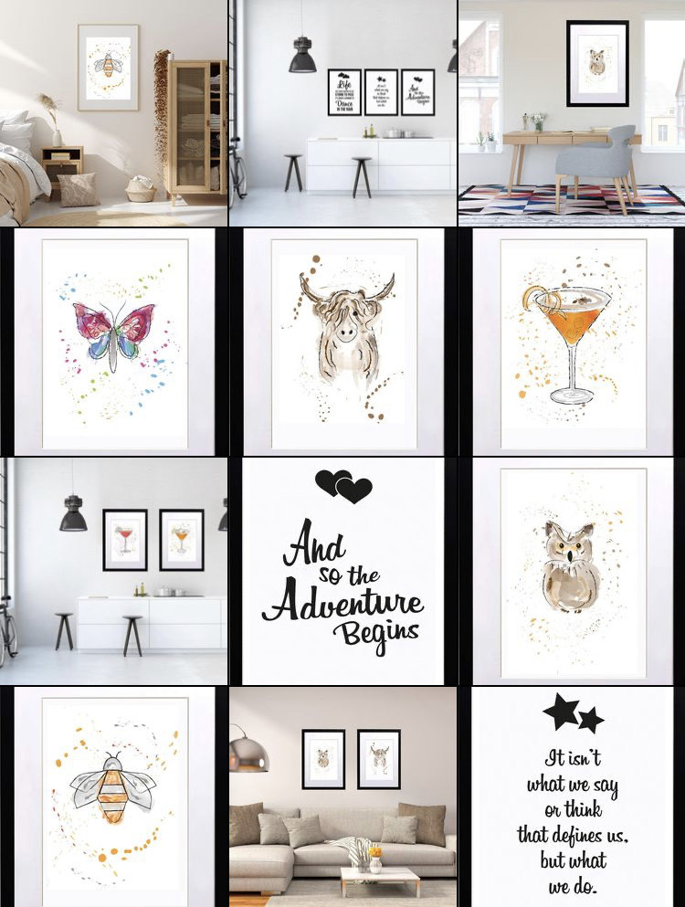 louisecsharp's tweet image. New watercolour prints in the CarbonOwl shop, quotes, cocktails and animals, all items available A3 or A4 with frame options, 3-5 days delivery, free postage on all prints. Buy now for Christmas, great gifts for art lovers.