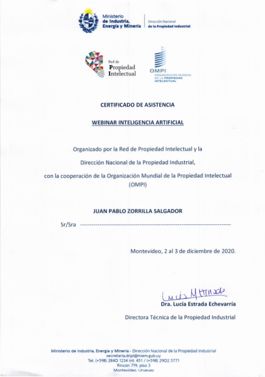 jp_economics's tweet photo. Felicitaciones al #MIEM de #Uruguay por la realizaciรณn de este tipo de espacio de encuentro, reflexiรณn e intercambio de experiencias sobre el uso de #IA en la protecciรณn de la #PropiedadIntelectual #DNPI #RedPI #OMPI ๐๐๐ https://t.co/Ax73l0IHj5