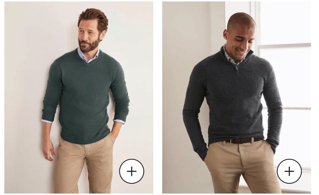 Every man on the Boden website is your boyfriend, trapped in a Boxing Day conversation with your relatives, trying to figure out an exit strategy
