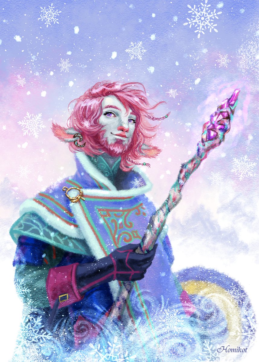 Caduceus's new haircut is very nice and cute ❄️
#criticalroleart #criticalrolefanart #caduceusclay