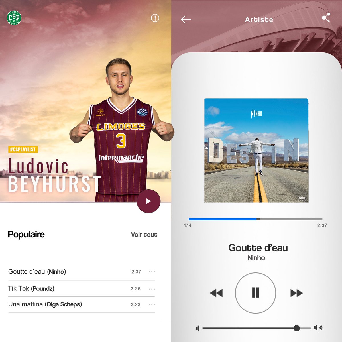 limogescsp's tweet photo. 🎧 #CSPlaylist
Qu’écoute Ludovic en ce moment ? Réponse en image ! https://t.co/Vgd0srvHQS