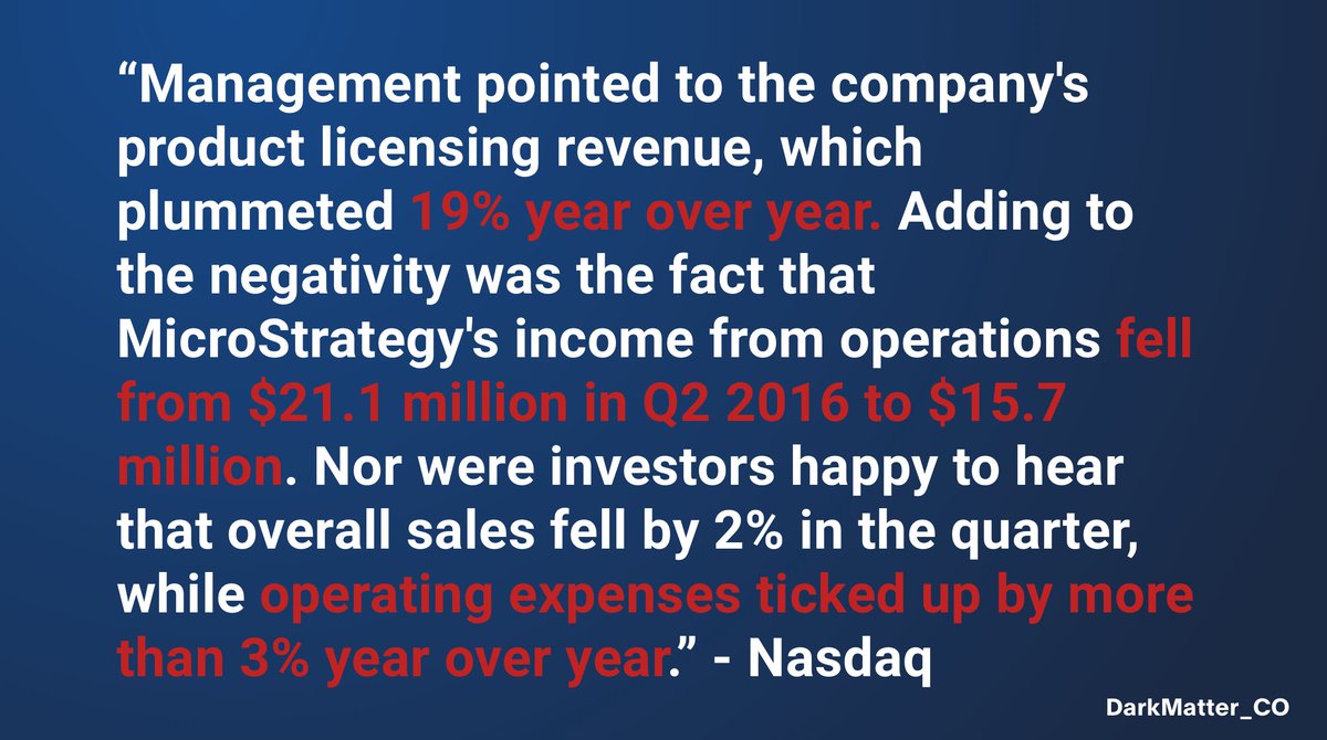 In July 2017, the company reported a 41% year-over-year drop in both net income and earnings per share (EPS), resulting in its stock crash by 30%.To quote:[4/13]