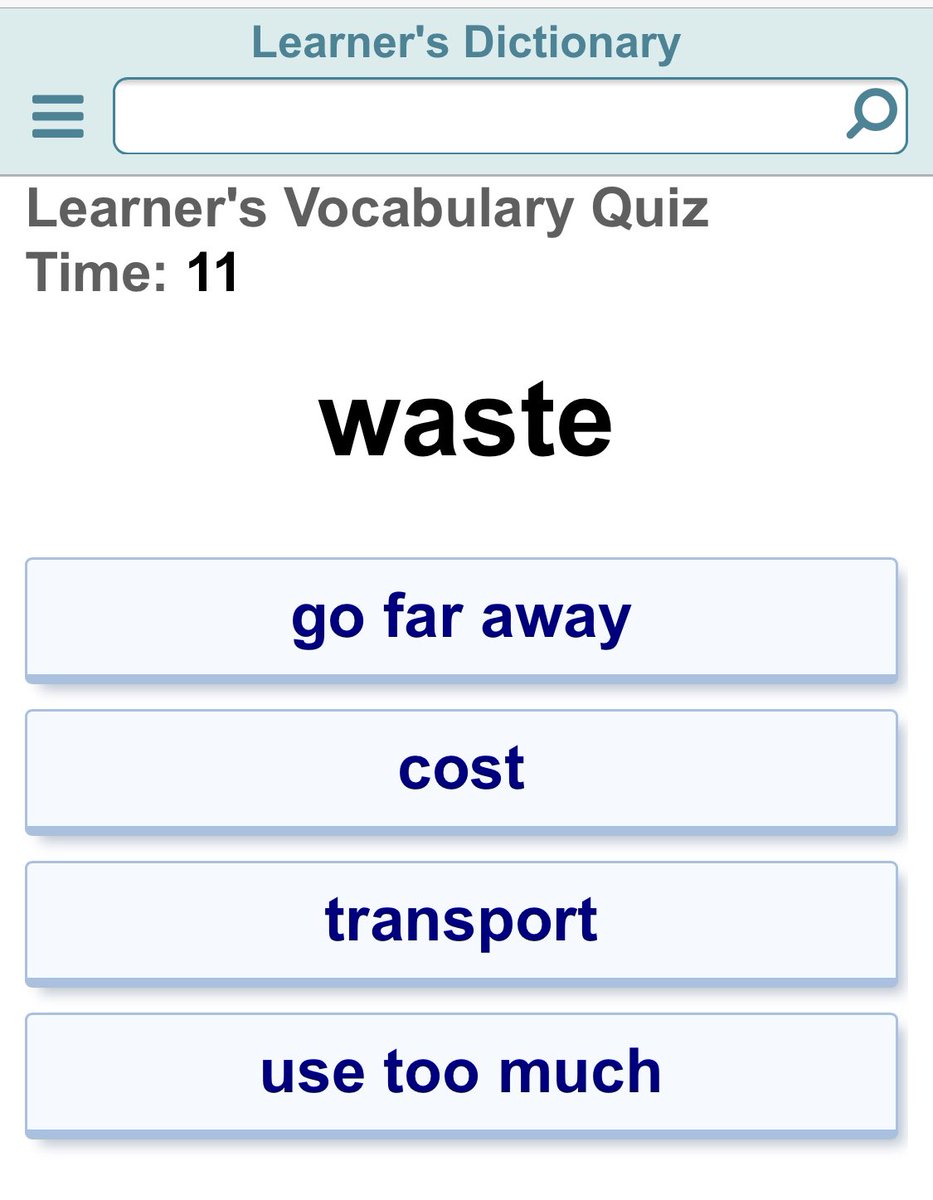 HIDE_tw__'s tweet photo. 長い間、スキマ時間でお世話になってる「Learner’s Dictionary 」の英英単語クイズ📚

試しにチャレンジしてみてください⬇︎

https://t.co/zjEL6Duzj6 https://t.co/AyORdj9ryD