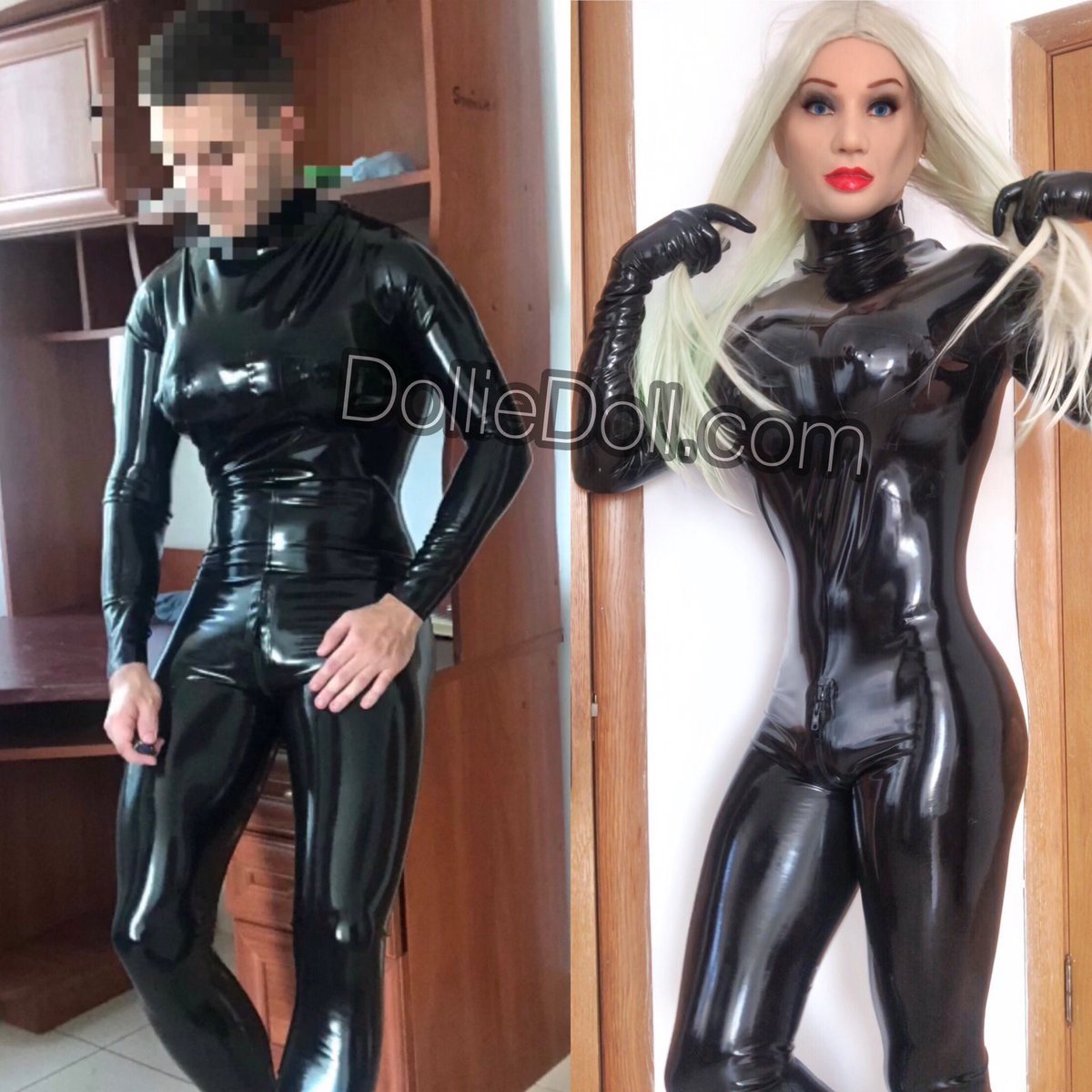 crossdresser latex catsuit - junglehurghada.com.