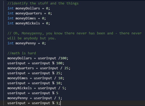 inohsmellsno's tweet image. heh.. the comments no one will ever see but my instructor (and now you all)
#coderdad #programming #programminghumor