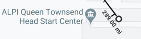 Last, you should know that if you travel 229 (17²) mi SW you’ll end up at ALPI Queen Townsend Head Start Center. It's located on Ave Q, btw.