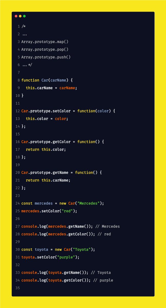 ezchilamen's tweet image. #Thread2

The majority of the methods of the Array object are methods defined on the attribute protoype for example. 

#100DaysOfCode #CodeNewbie #JavaScript25 #javascript #CaParleDev #100daysofcodechallenge