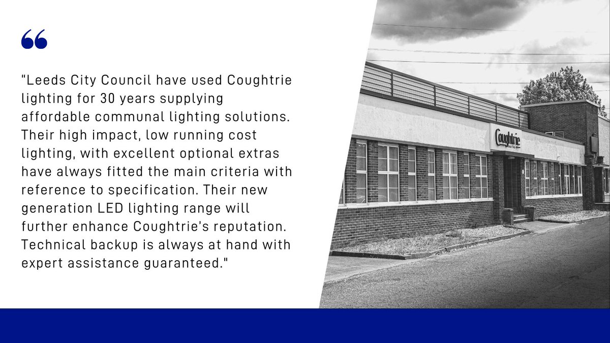 Coughtrie_UK's tweet photo. With our luminaires boasting a life-span in excess of 25 years, the Coughtrie name has become one that customers can trust.  

As and when things go wrong – we ensure we are available to help find a solution.

#customerreview #lightingmanufacturer #coughtrie https://t.co/YV3i2Ys4m5