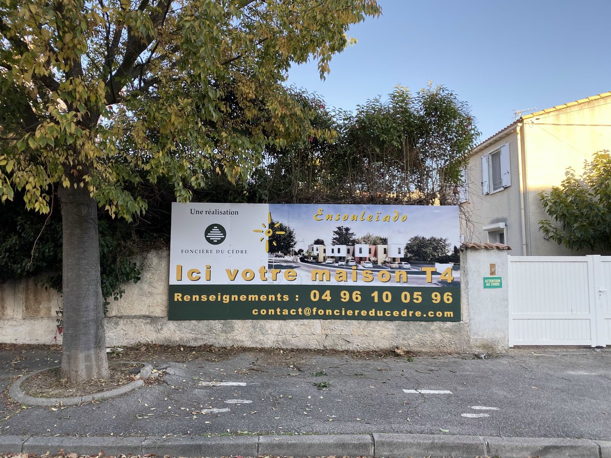 albatrosmulti's tweet photo. Foncière du cèdre se lance dans un nouveau projet : Ensouleïado. Nous avons réaliser pour eux un panneau de chantier en Akilux sur un châssis en bois. https://t.co/MaEOdW6uK5