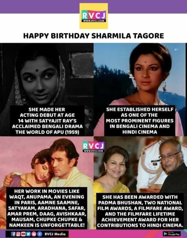Happy Birthday Sharmila Tagore      