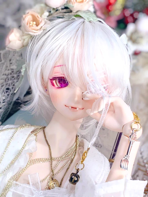 コルセットピアスお兄さん完成しました〜(*'∀`*)念願のDDH16っ子で感無量...! 