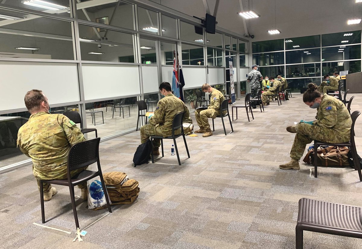 Welcome home to the 7th Combat Brigade members returning from working with our Fijian family in the @Rfmf_Media. We are proud of what you have achieved, and great to see that despite the challenges of 2020, our vuvale partnership is as strong as ever. See you after quarantine 👍
