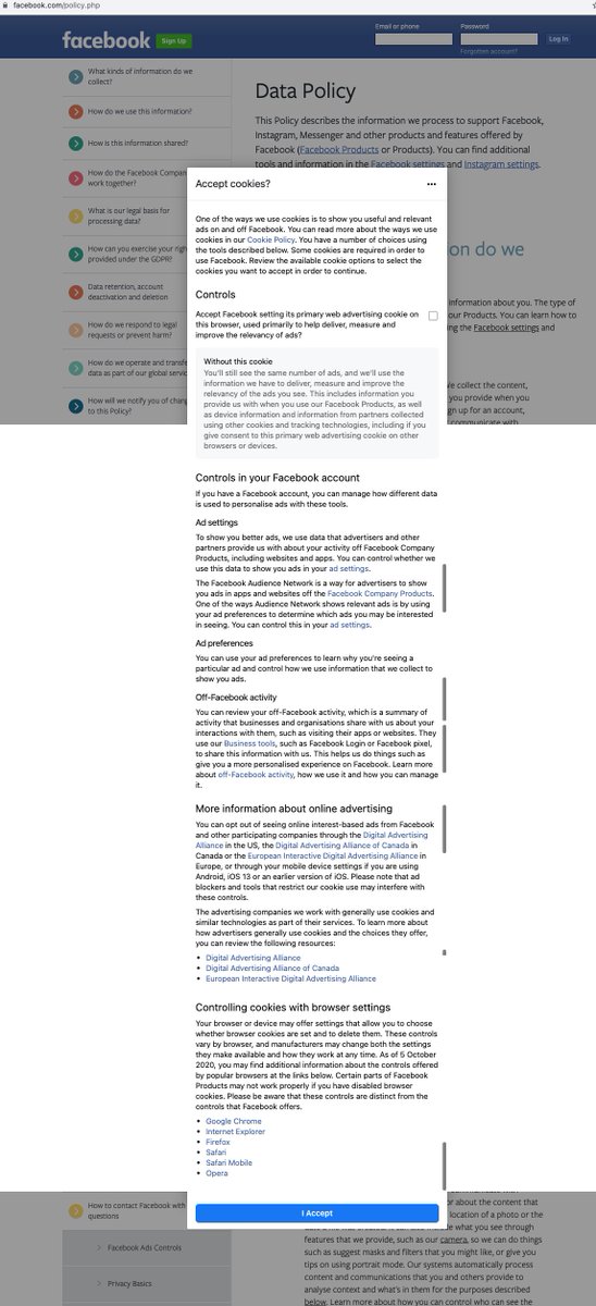 should also look at the privacy options of Twitter and Facebook that people are directed to when seeking to opt-out of ad tracking, profiling and targeting on techcrunch?  @DPCIreland EOT