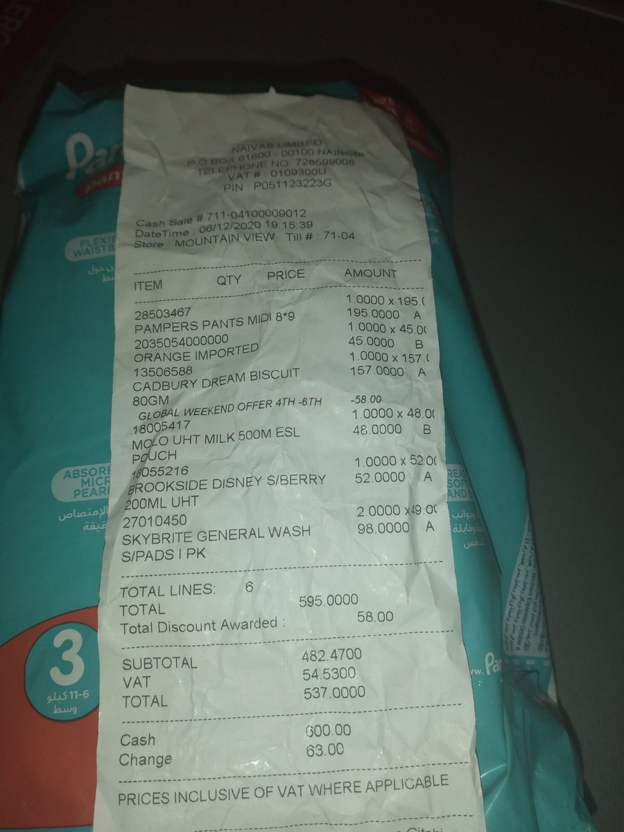baba_wema's tweet photo. @naivas_kenya @ArielEastAfrica @Pampers @Always_Kenya #KrisiBilaWorries @Pampers https://t.co/JFQlMQILdn