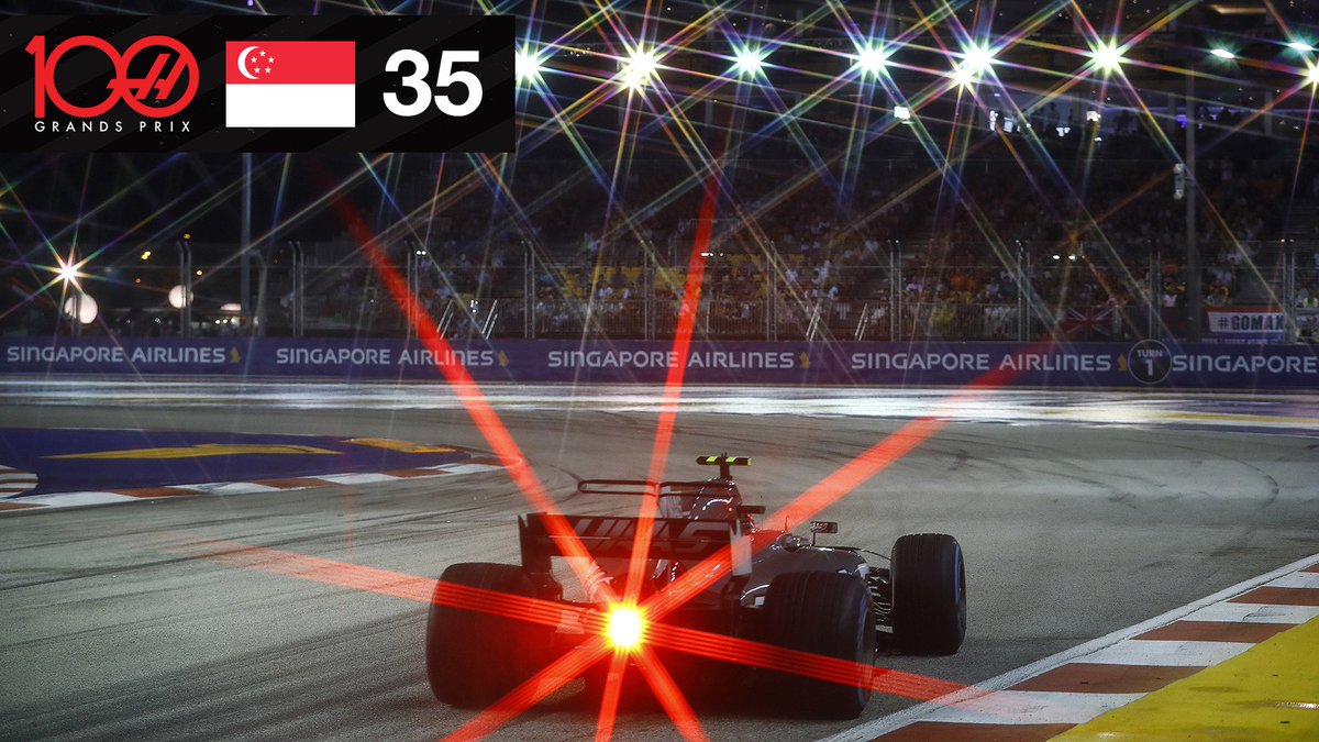 P7 for Romain in Belgium, then P9 in Singapore, as our points scoring run continues in 2017  #HaasF1  #Haas100