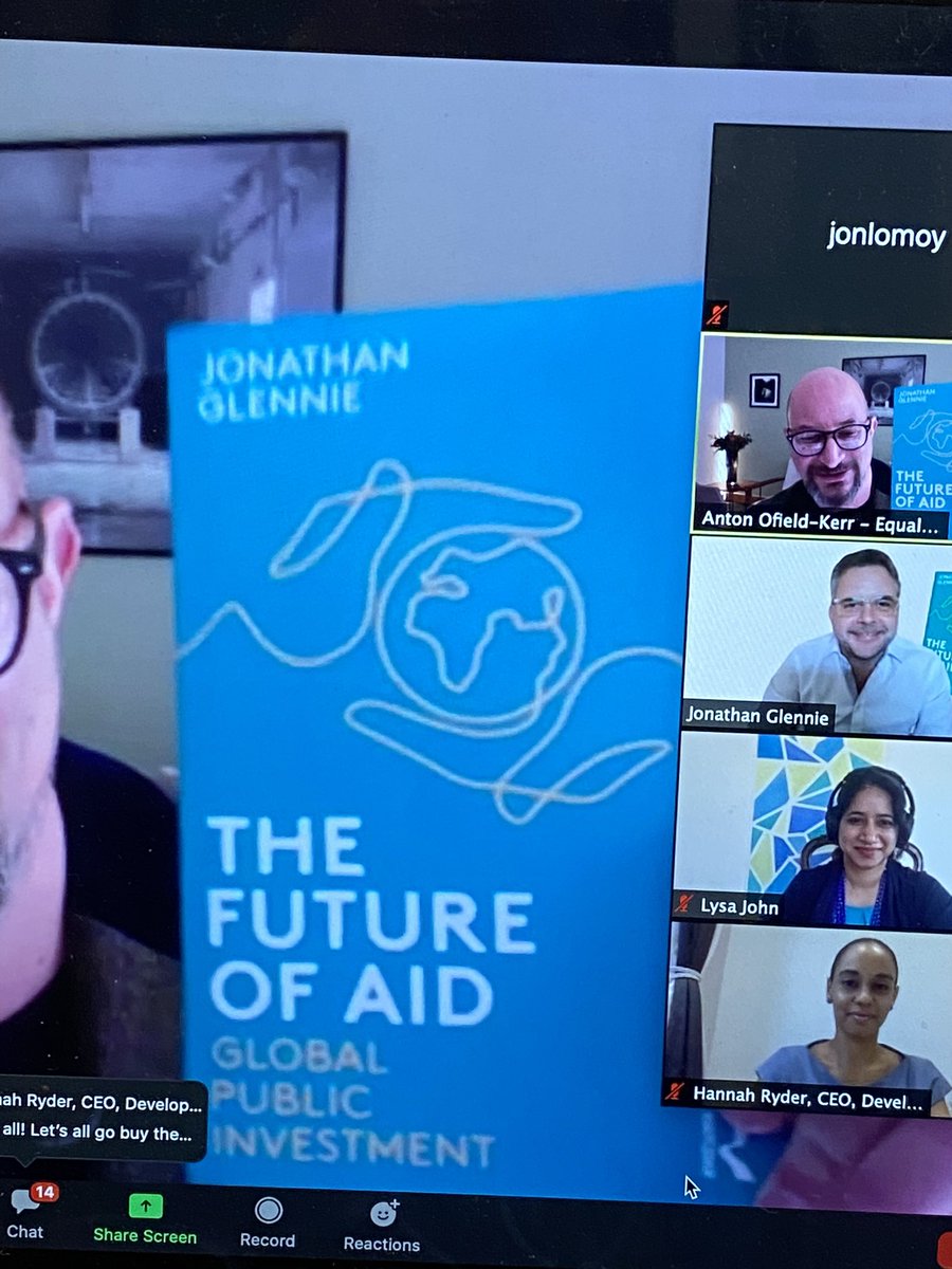 Happy to participate in the discussion about Jonathan Glennie’s new book on The future of aid - or rather what future international development finance should look like
