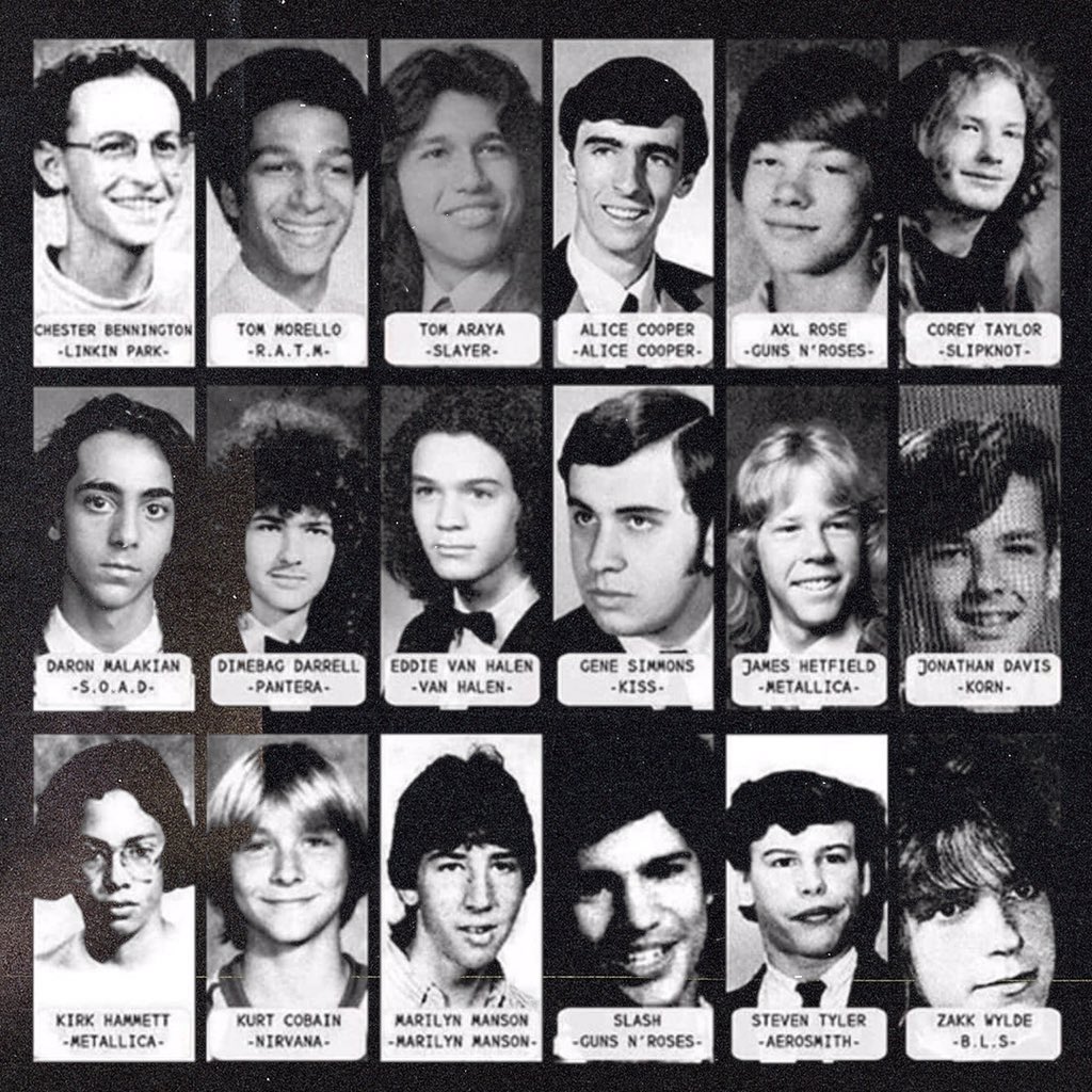 soundfren's tweet photo. Fren, kalo liat yearbook ini, mana menurut kamu, yang wajahnya nggak banyak berubah dari dulu sampai jadi rockstar?
#SemudahItu di #Soundfren https://t.co/IFxKh65rtf