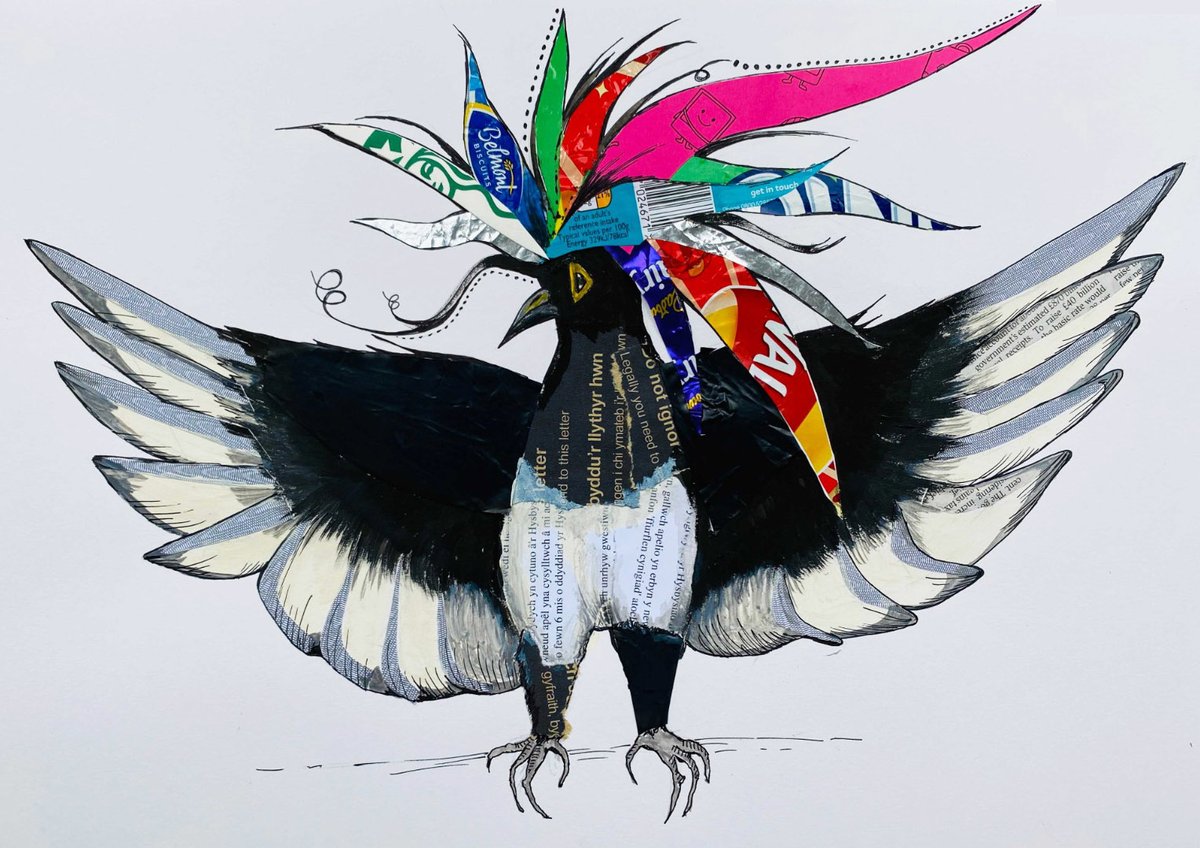 BeMoreSquirrel's tweet photo. Meet Glanhawrπ
Glanhawr was once a normal magpie but transformed himself into a huge and magnificent guardian creature, protecting parks and squawking at litterbugs!
We are excited to reveal that Glanhawr is our first #Guardiancreature winner!
1/2 https://t.co/8KJiaUht2Q